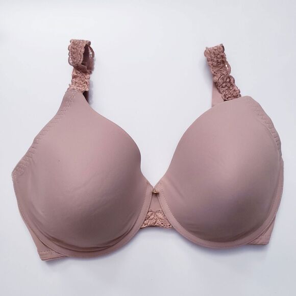 Natori Sun Tan Lace Trim Full Coverage Bra 32DDD - Picture 2 of 8